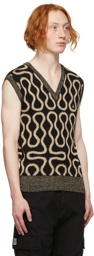Vivienne Westwood Black & Gold Peppe Vest