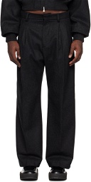 Jean Paul Gaultier Gray Pleated Trousers