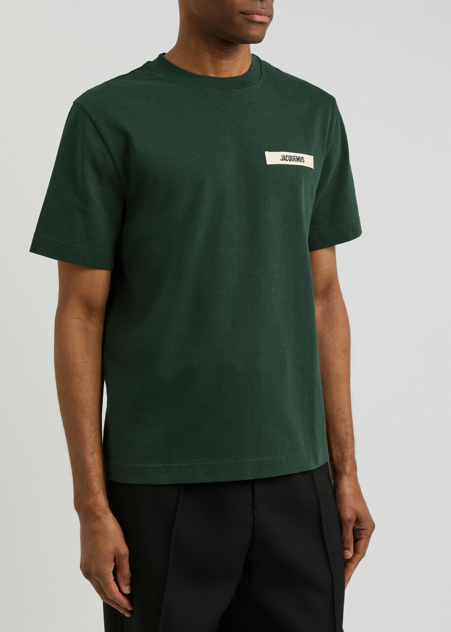 Jacquemus Le T-Shirt Gros Grain Cotton T-shirt Dark Green