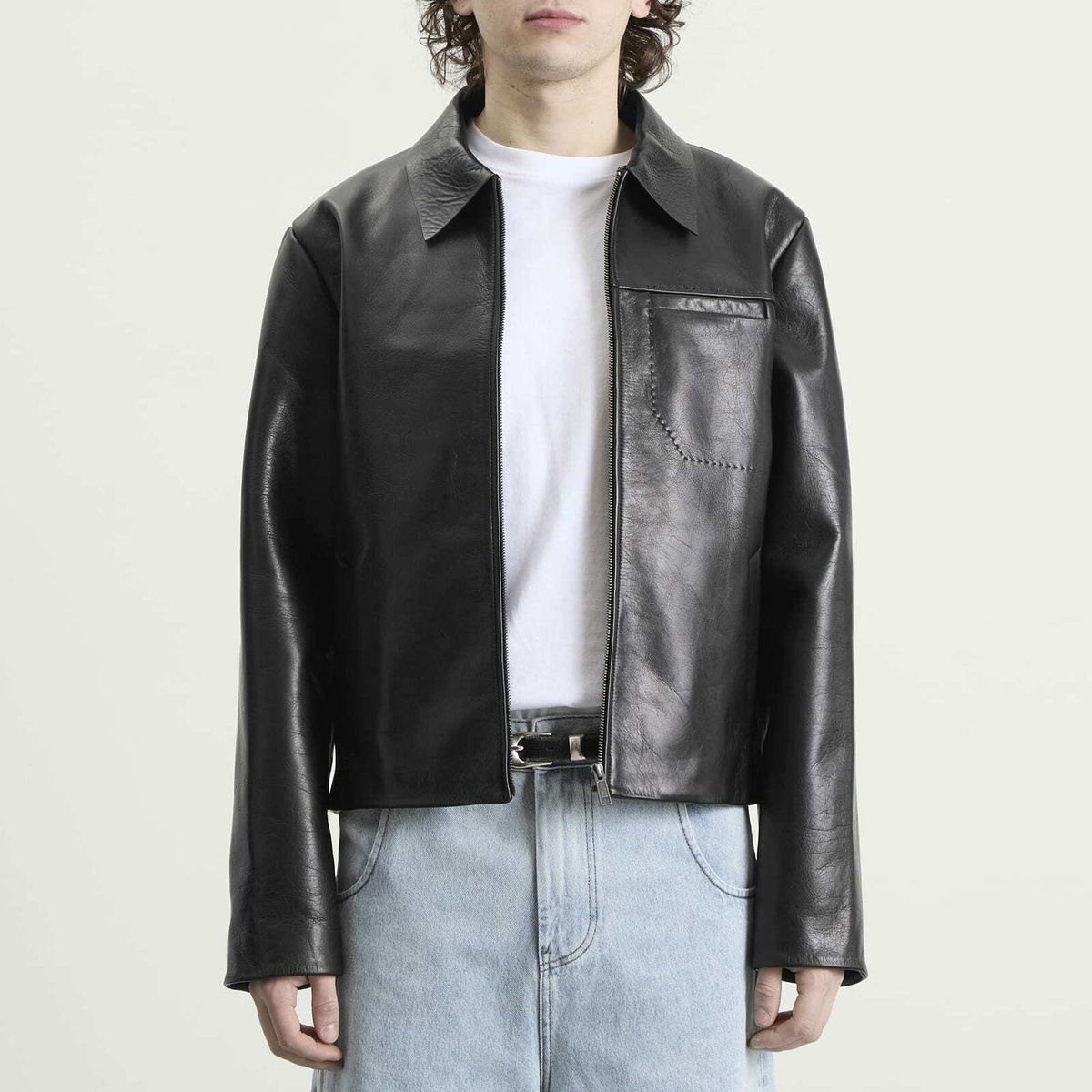Entire Studios Men's Corehide Leather Jacket in Black Leather
