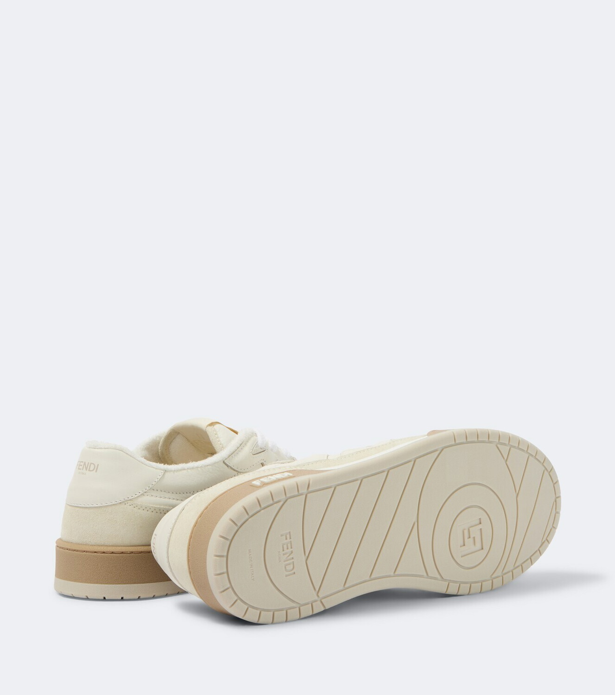 Fendi Fendi Match leather and suede sneakers