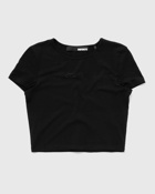 Rotate Birger Christensen Cropped Tee Black - Womens - Shortsleeves