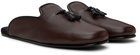 TOM FORD Brown Tassel Loafers