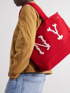 Aimé Leon Dore - NY Highlanders Logo-Appliquéd Canvas Tote - Red
