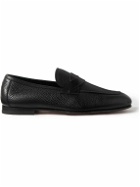 TOM FORD - Sean Full-Grain Leather Loafers - Black