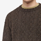 Our Legacy Men's Toddler Popover Sweater in Welsh Black Chain Knit