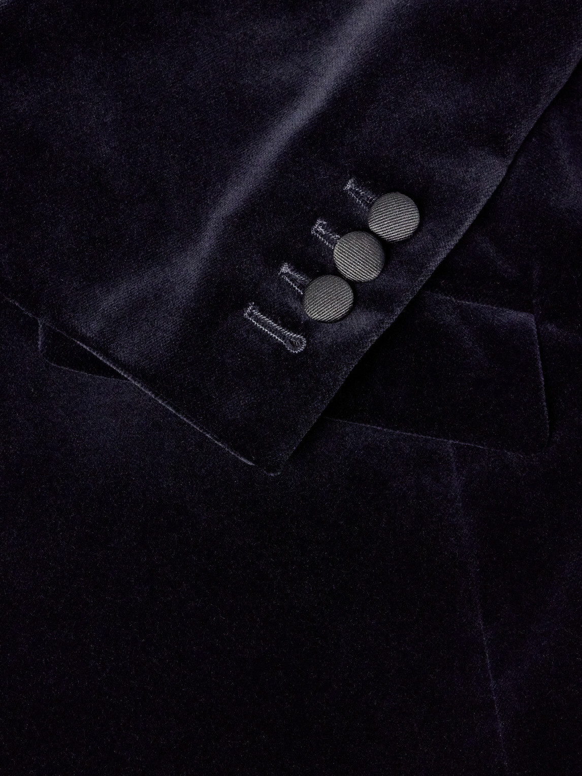 Favourbrook - Grosgrain-Trimmed Cotton-Velvet Tuxedo Jacket - Blue