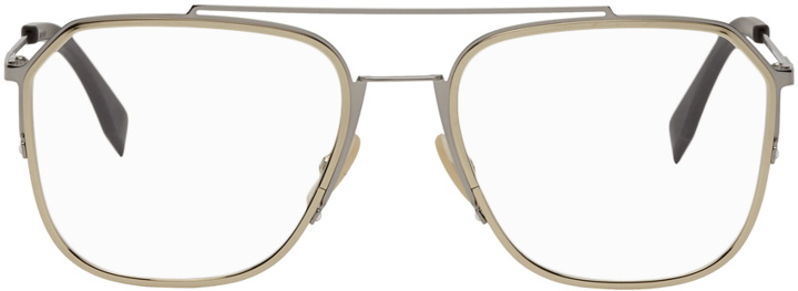 Photo: Fendi Gold Square 'Forever Fendi' Glasses