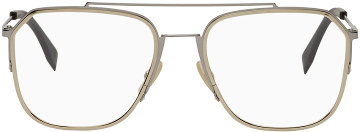 Photo: Fendi Gold Square 'Forever Fendi' Glasses