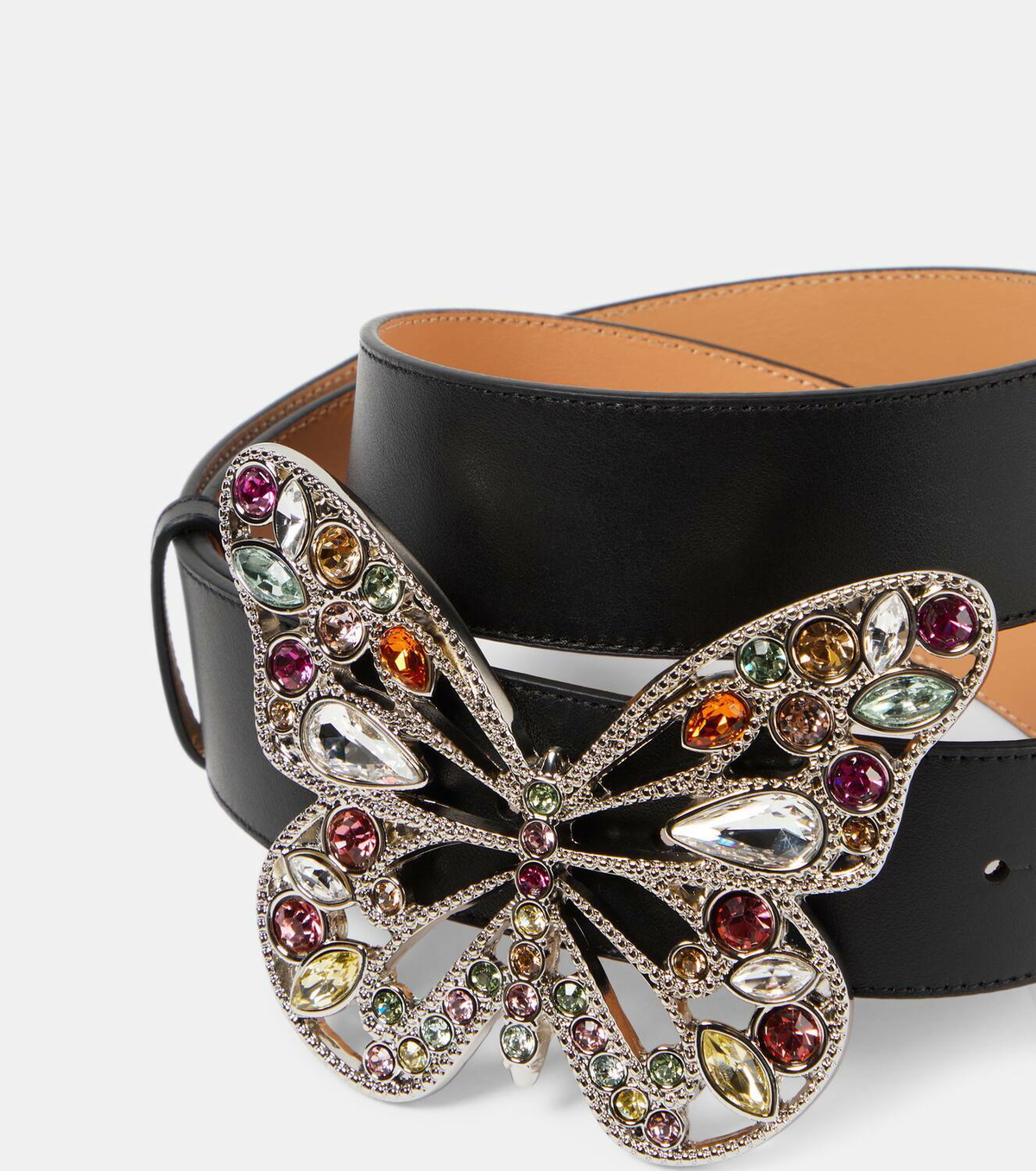 Blumarine Embellished leather belt