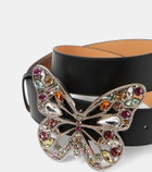 Blumarine Embellished leather belt