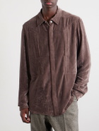 Rick Owens - Fogpocket Velour Jacket - Purple