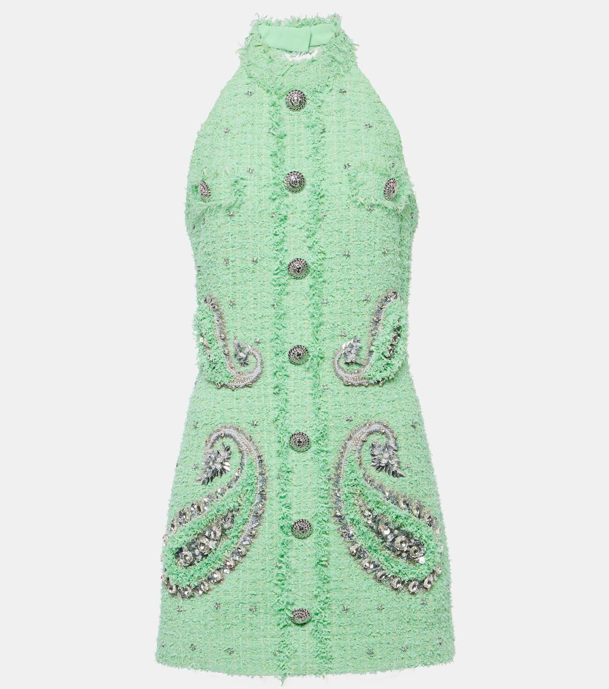 Balmain Embellished tweed minidress Balmain