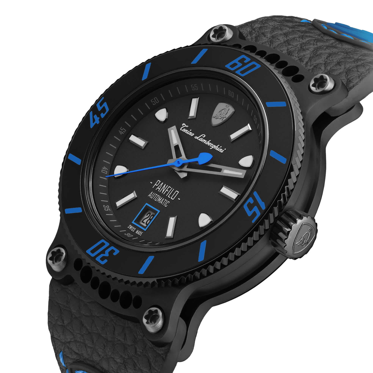 Tonino Lamborghini Panfilo Automatic Black Dial Mens Watch TLF-T03-4