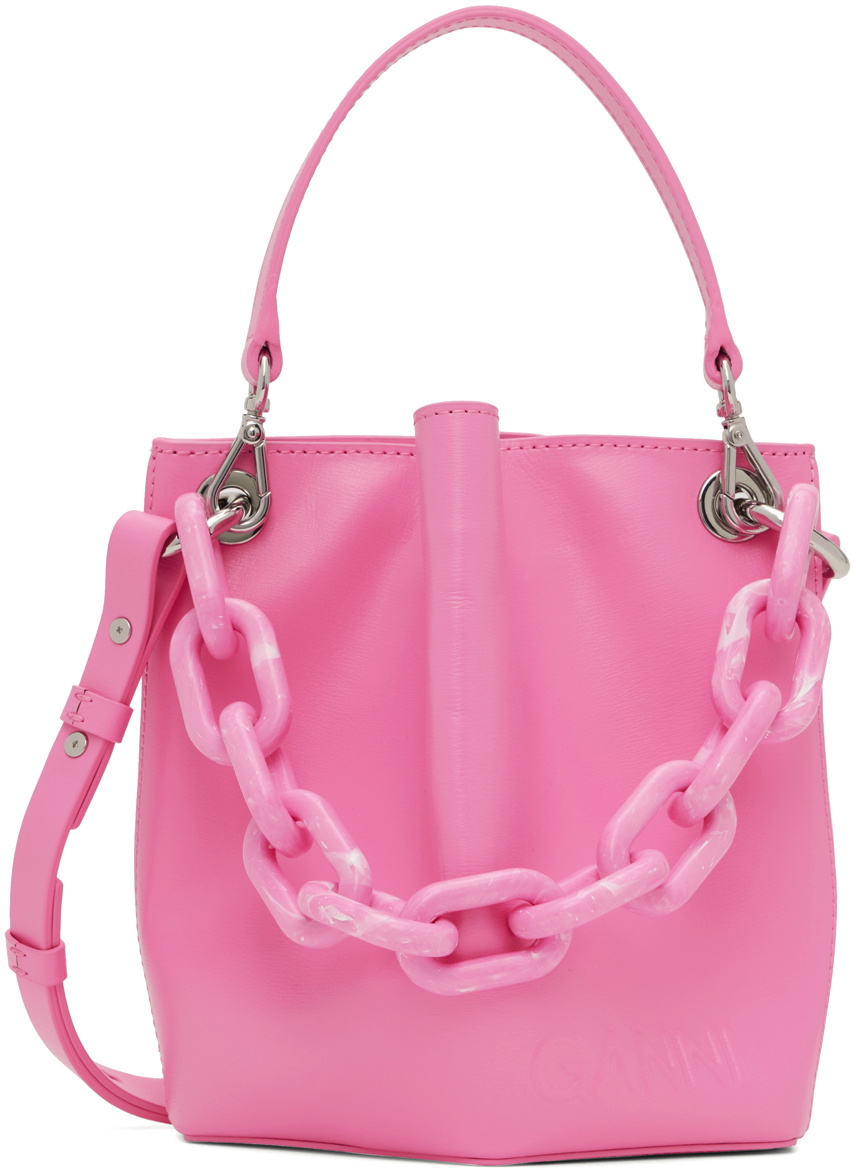 GANNI Pink Diamond Bucket Bag GANNI