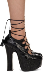 Vivienne Westwood Black Elevated Ghillie Heels
