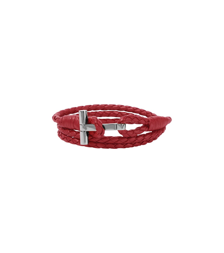 Photo: Tom Ford T braided leather bracelet