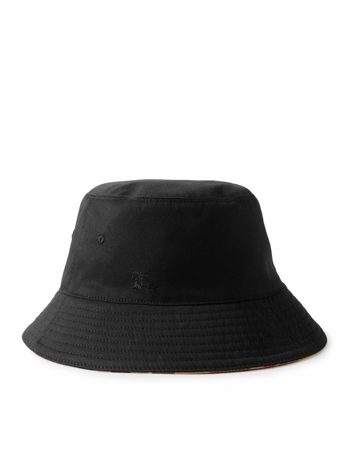Photo: Burberry - Reversible Logo-Embroidered Twill Bucket Hat - Black
