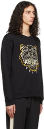 Kenzo Black & Yellow The Year Of The Tiger Embroidered Tiger Sweatshirt