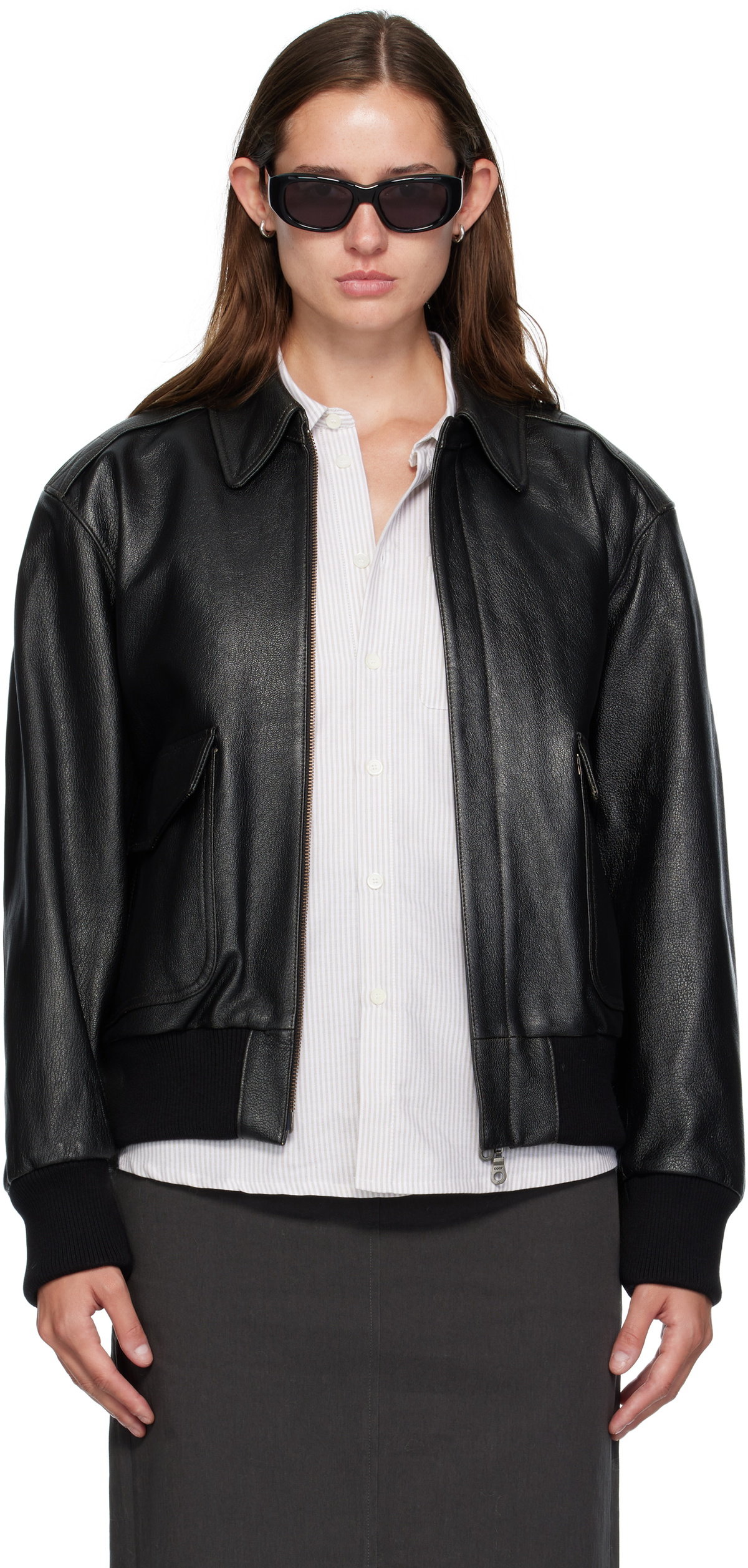 COOR Black A2 Leather Jacket