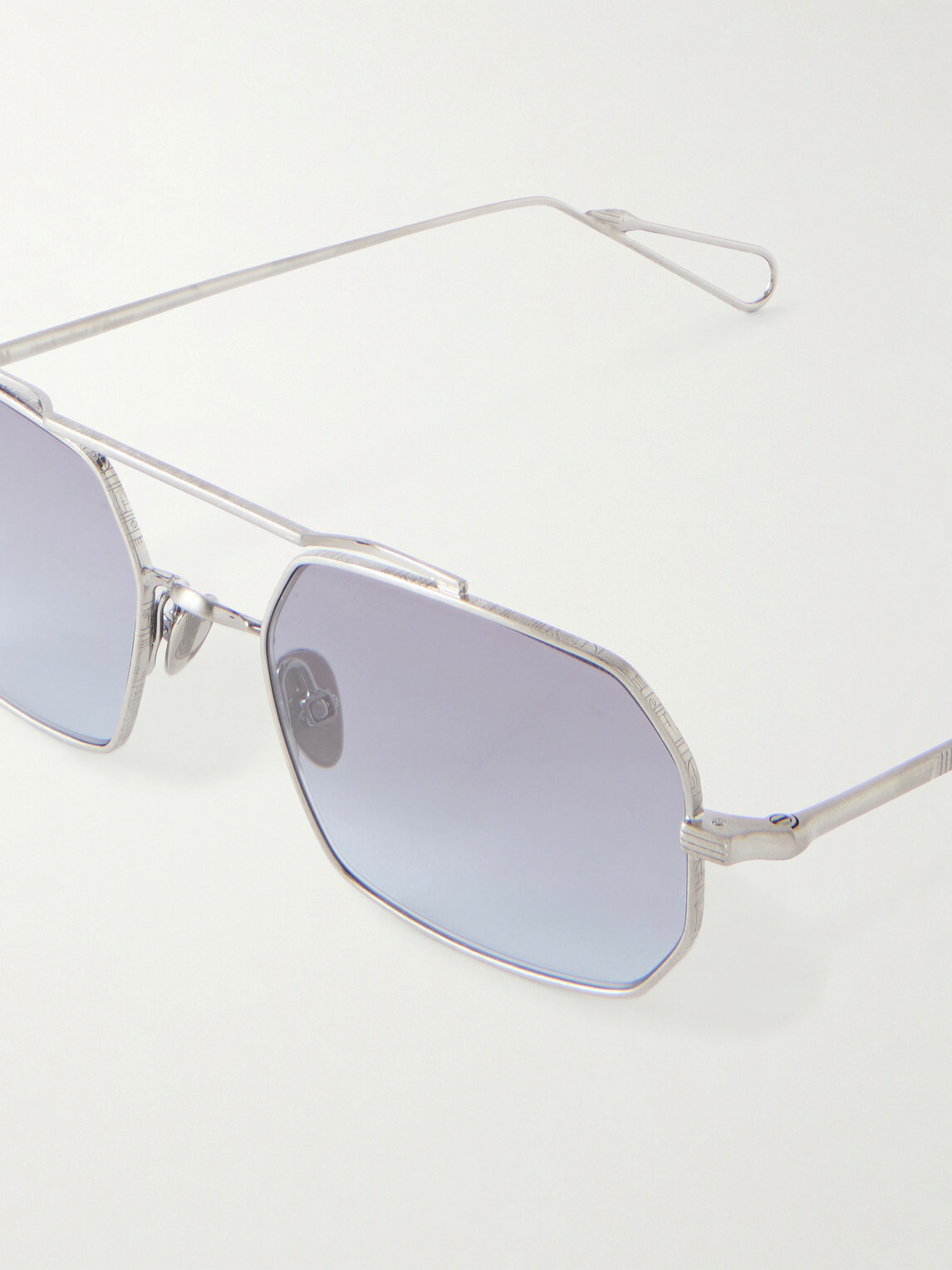 AHLEM - Clovis Aviator-Style Silver-Tone Sunglasses