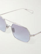 AHLEM - Clovis Aviator-Style Silver-Tone Sunglasses