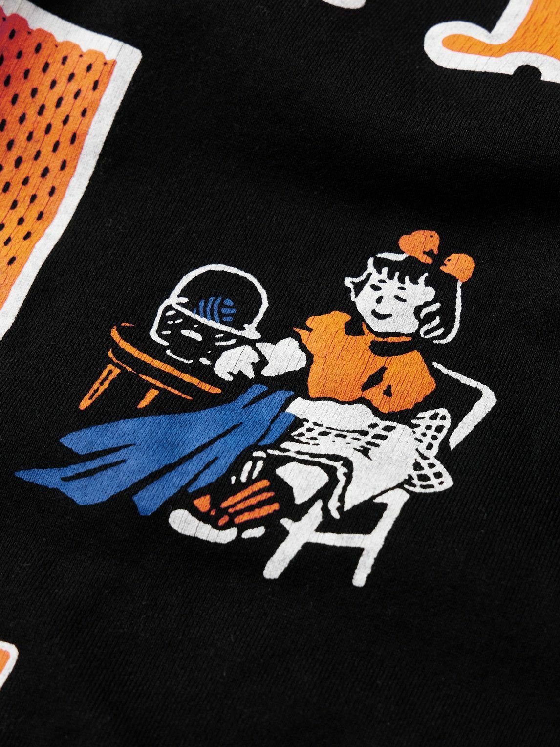 KAPITAL - Printed Cotton-Jersey Sweatshirt