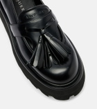 McQueen Sofa leather platform loafers