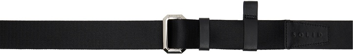 Photo: Solid Homme Black Paneled Belt