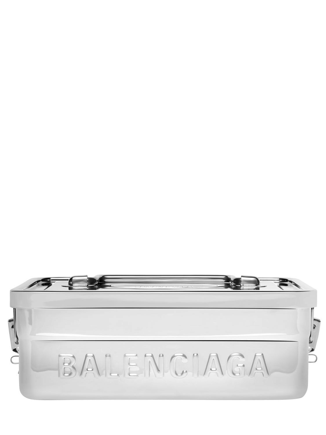 Photo: BALENCIAGA - Logo Detail Stainless Steel Lunch Box