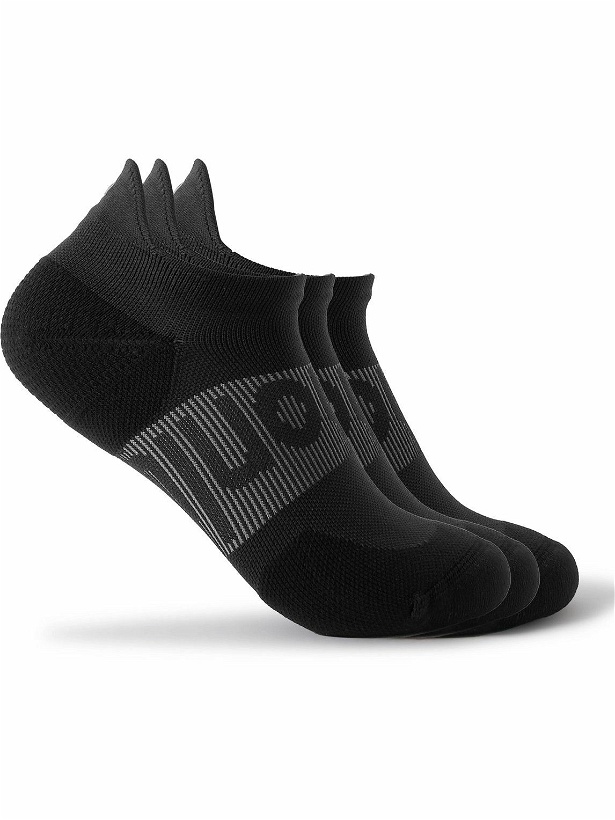 Photo: Lululemon - Three-Pack Power Stride Stretch-Knit Socks - Black