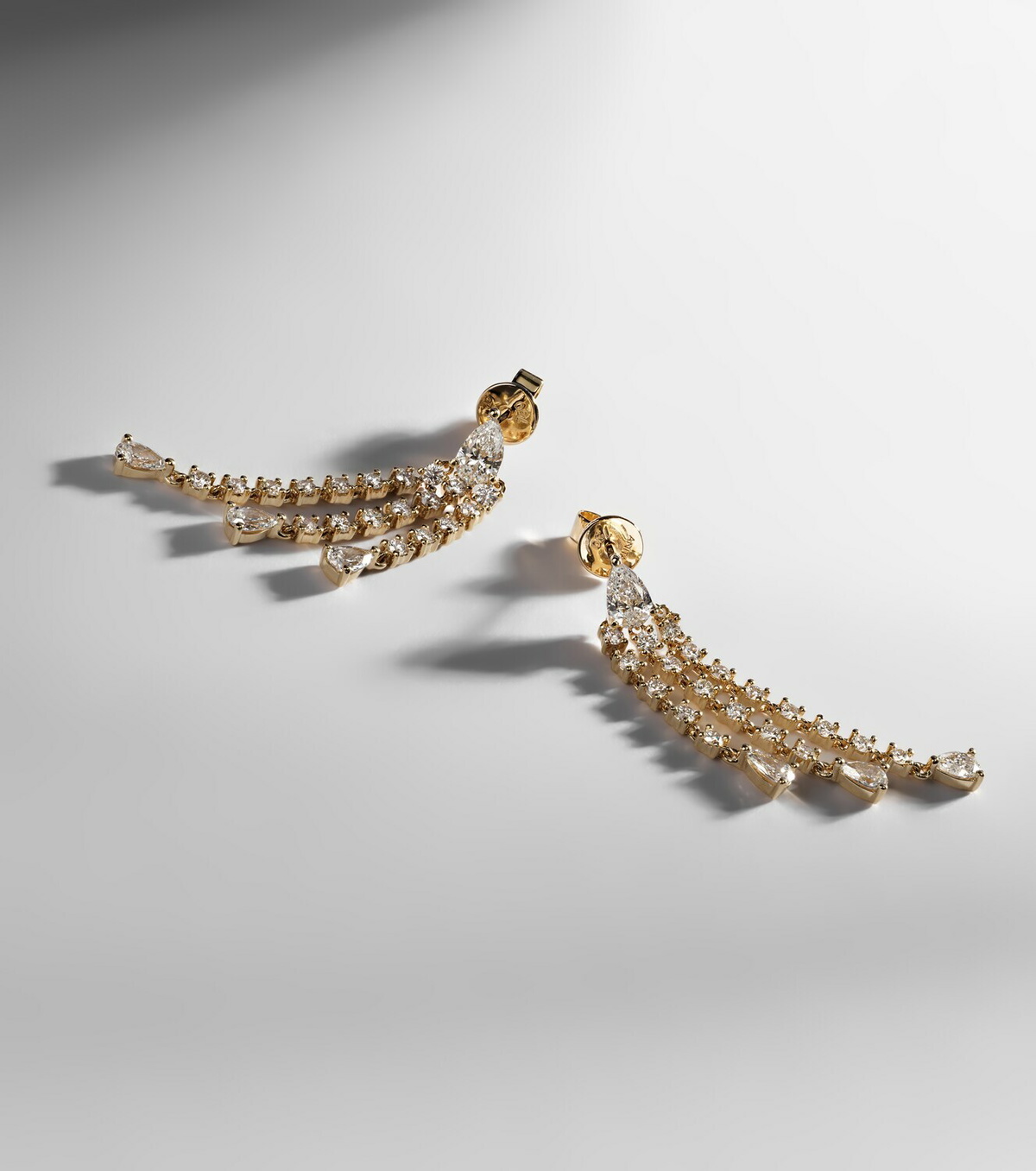 Anita Ko 18kt gold drop earrings with diamonds