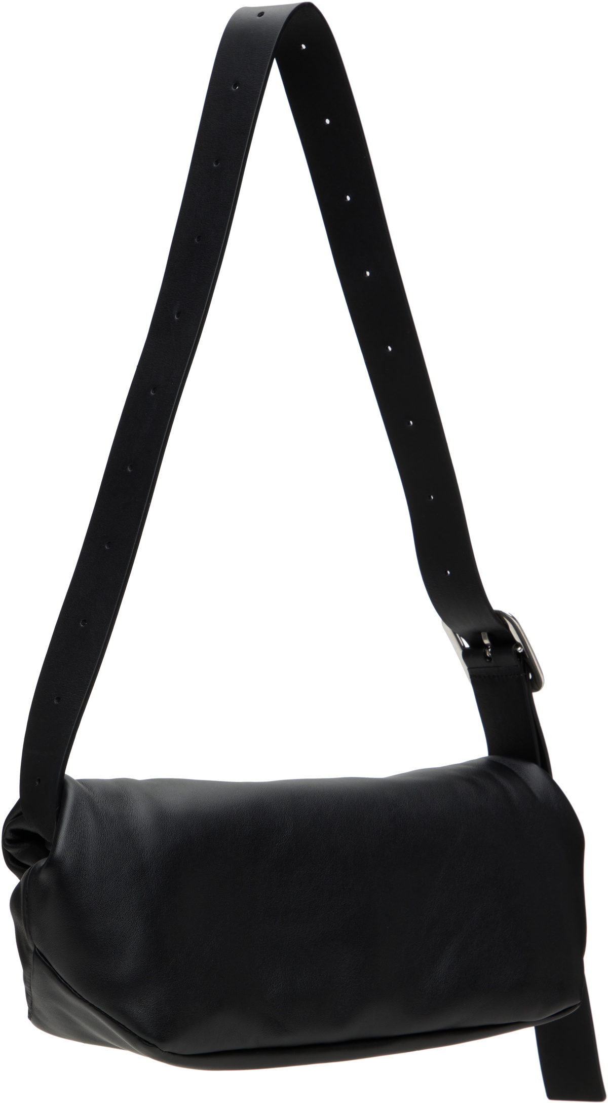 Jil Sander Black Rollup Small Square Belt Bag