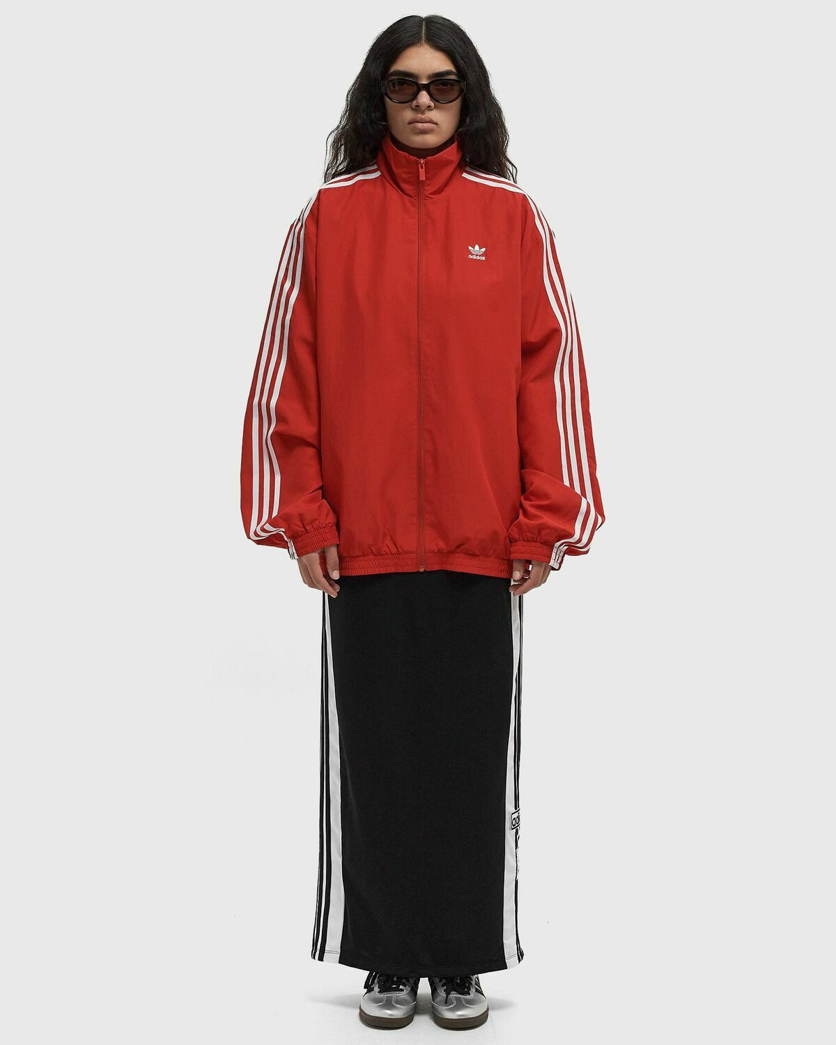 Adidas ADILENIUM SEASON 3 OVERSIZED TRACK TOP Red Womens