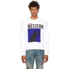 Dsquared2 White Western Sweatshirt