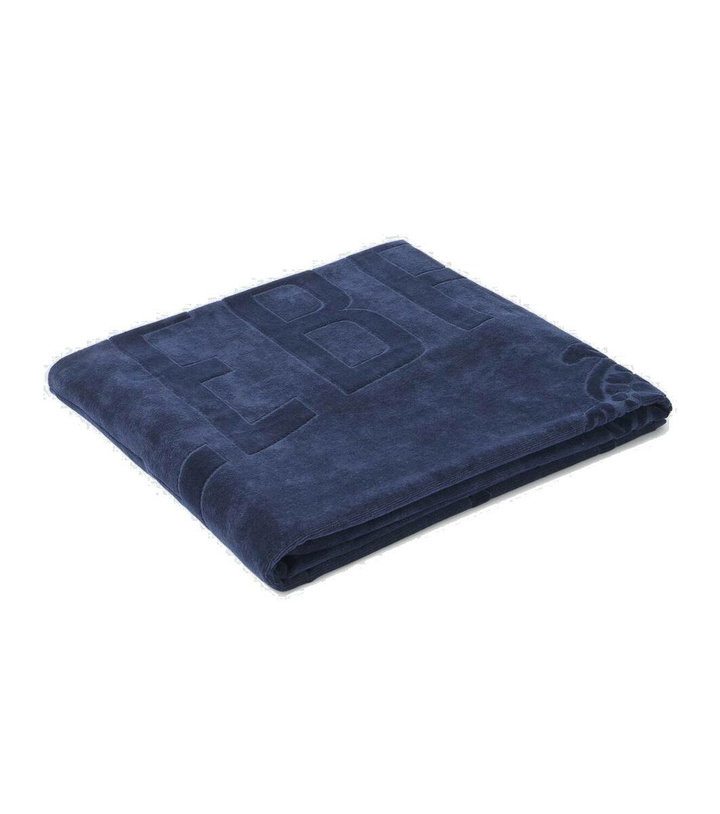 Photo: Vilebrequin Sand logo cotton terry beach towel