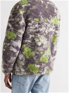 MCQ - Printed Half-Zip Fleece Sweatshirt - Brown