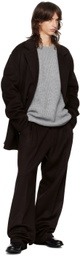 The Frankie Shop Gray Carter Crewneck Sweater