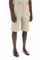 FERRAGAMO tailored canvas bermuda shorts Beige