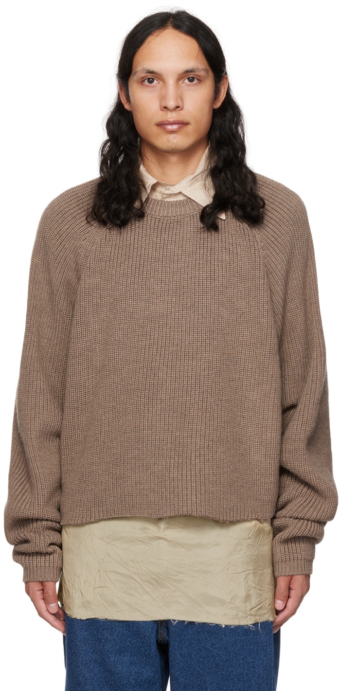 Photo: Edward Cuming Brown Cropped Sweater