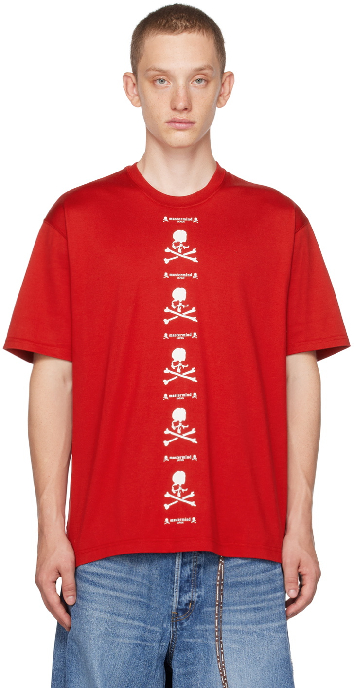 mastermind JAPAN Red Printed T-Shirt mastermind JAPAN