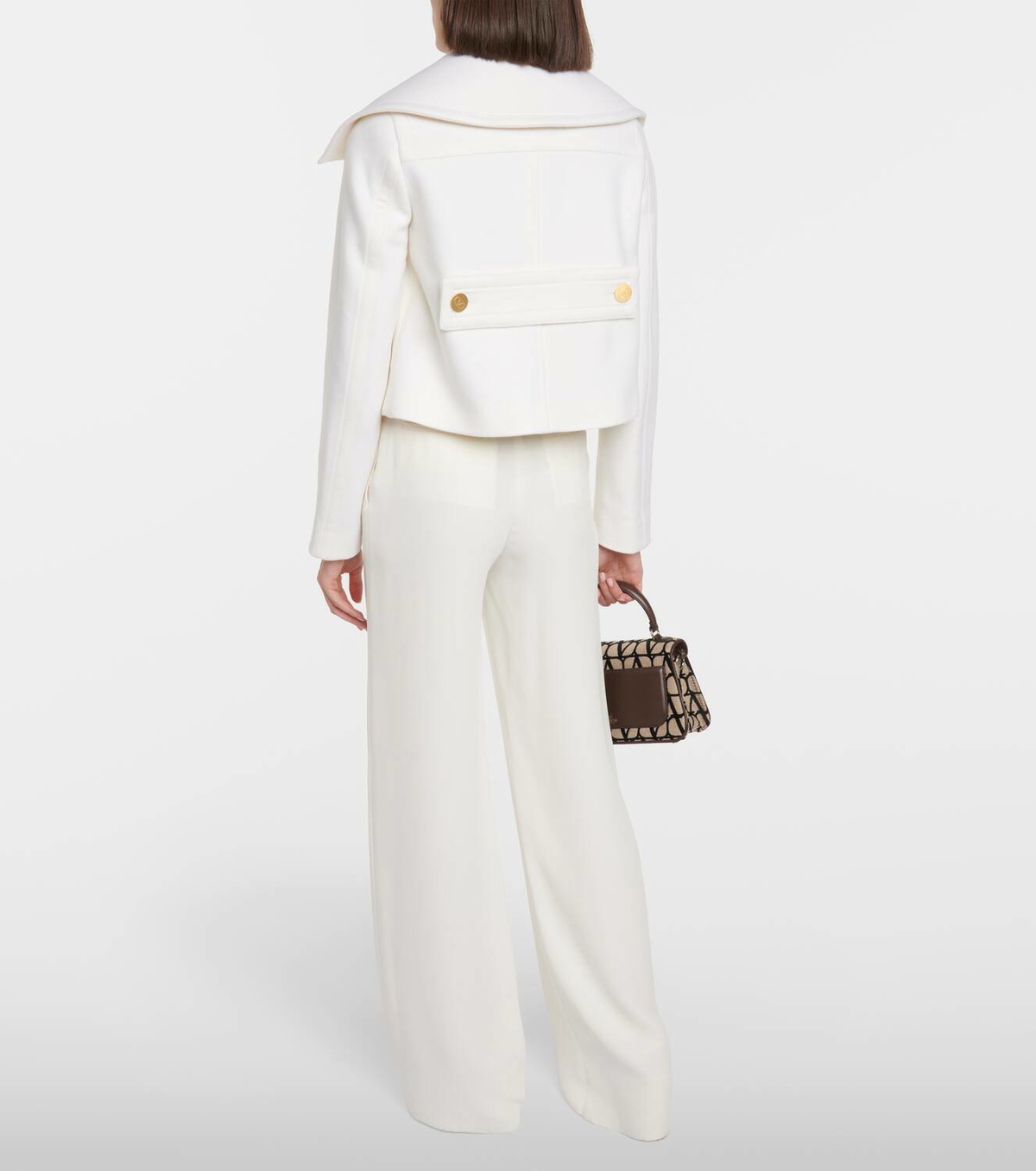 VALENTINO ALPACA BIANCO WHITE COAT ジャケット・アウター