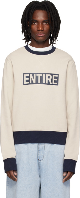 Photo: Entire Studios Off-White Contro Crew Sweatshirt