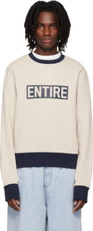 Entire Studios Off-White Contro Crew Sweatshirt