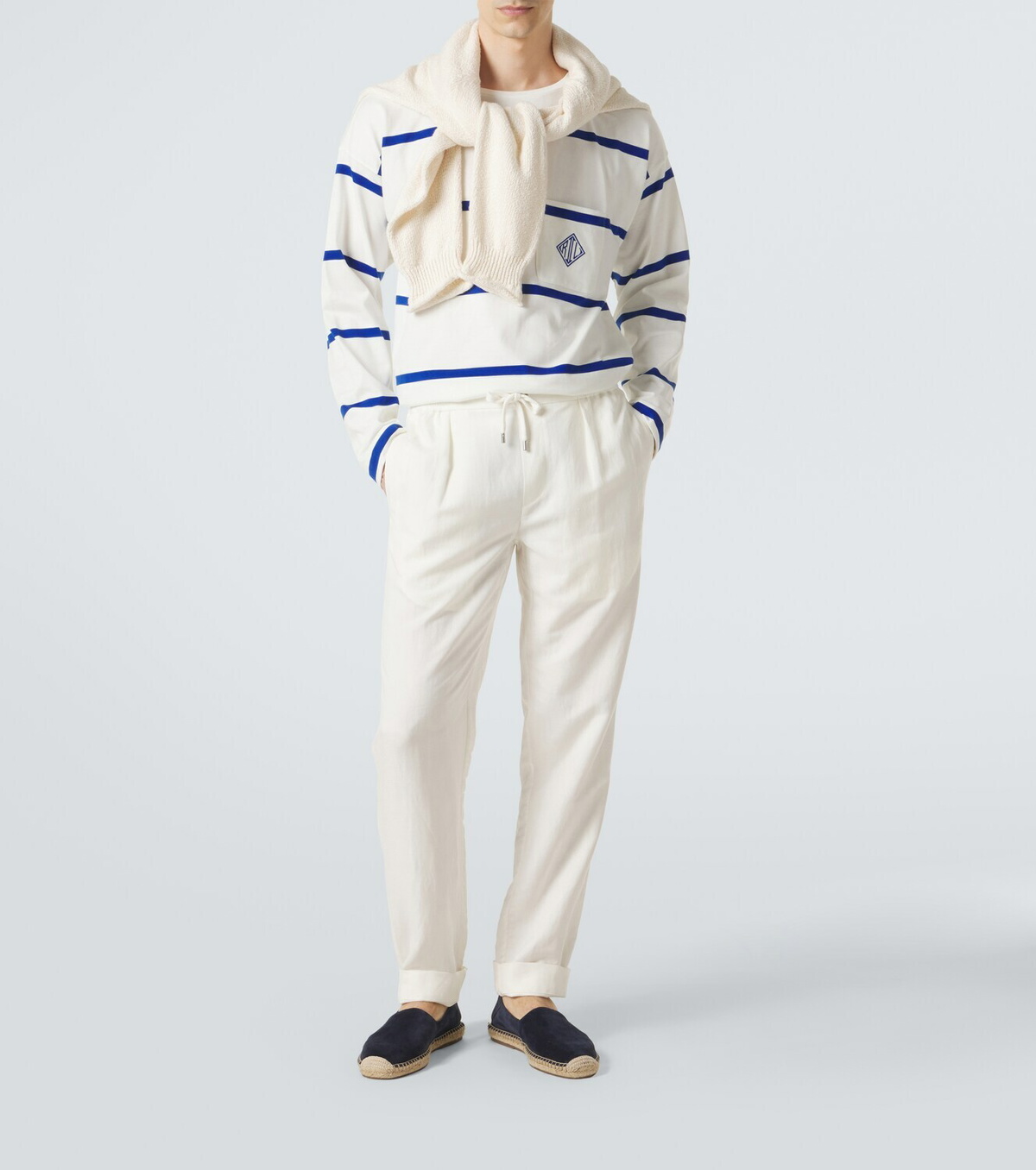 Ralph Lauren Purple Label Silk and linen straight pants