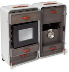 FPM Milano - Special Edition Leather-Trimmed Aluminium and Wood Cookstation - Silver