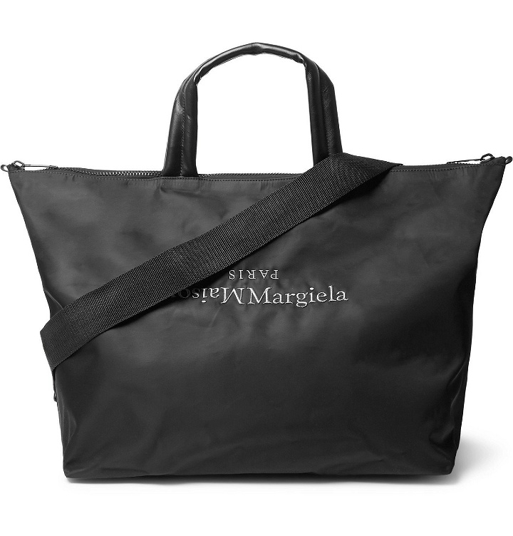 Photo: Maison Margiela - Logo-Embroidered Shell Holdall - Black