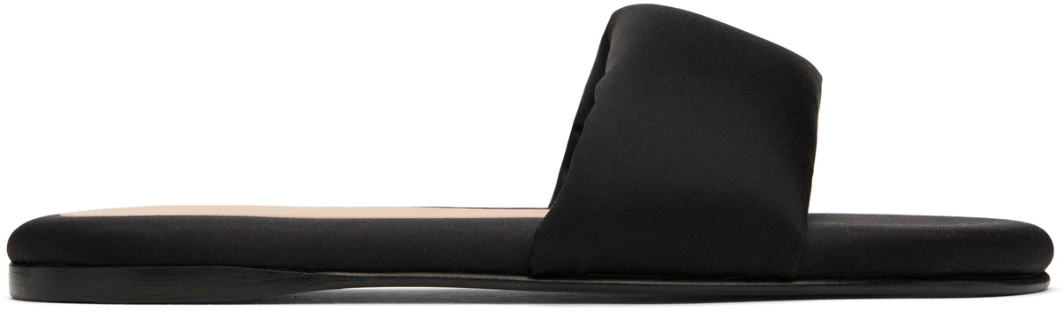 Carven Black Garnier Padded Slides
