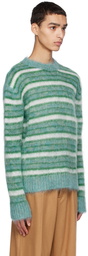 Marni Green Striped Sweater