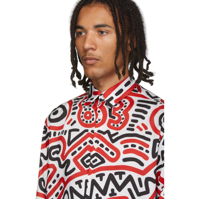 Etudes White Keith Haring Edition All-Over Print Racing Hoodie Etudes